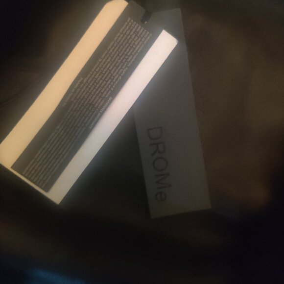 DROME Shearling Coat Size S Black Oversized Hooded new $3150 - Picture 2 of 4